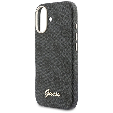 Husa de protectie Guess 4G Script MagSafe (GUHMP17S5P4FWMSK) compatibil cu iPhone 17, Negru