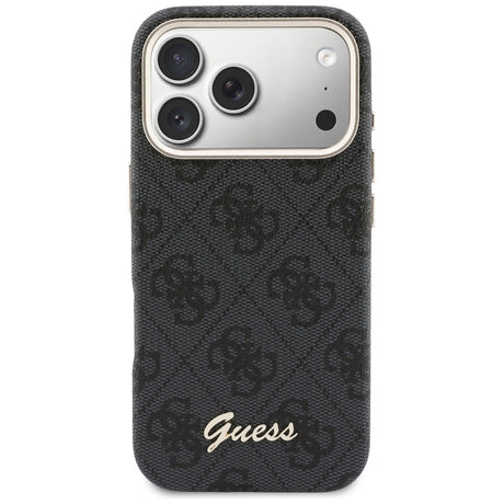Husa de protectie Guess 4G Script MagSafe (GUHMP17L5P4FWMSK) compatibil cu iPhone 17 Pro, Negru