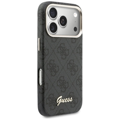 Husa de protectie Guess 4G Script MagSafe (GUHMP17L5P4FWMSK) compatibil cu iPhone 17 Pro, Negru