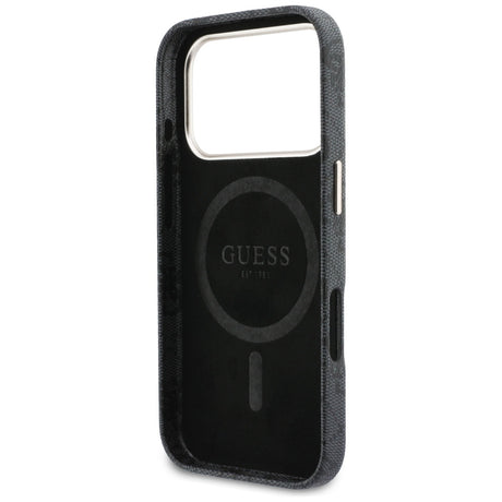 Husa de protectie Guess 4G Script MagSafe (GUHMP17L5P4FWMSK) compatibil cu iPhone 17 Pro, Negru