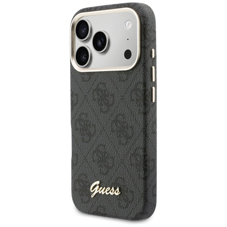 Husa de protectie Guess 4G Script MagSafe (GUHMP17X5P4FWMSK) compatibil cu iPhone 17 Pro Max, Negru