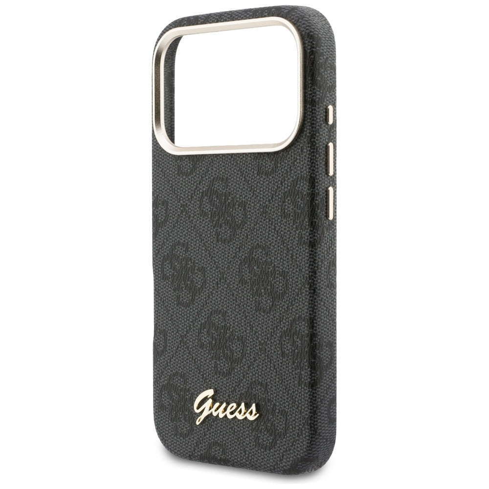 Husa de protectie Guess 4G Script MagSafe (GUHMP17X5P4FWMSK) compatibil cu iPhone 17 Pro Max, Negru