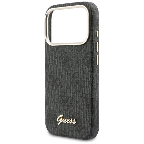 Husa de protectie Guess 4G Script MagSafe (GUHMP17X5P4FWMSK) compatibil cu iPhone 17 Pro Max, Negru