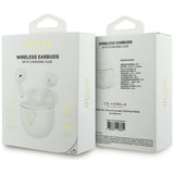 Casti In-ear, BT, TWS - Guess Script Print (GUTWSA15HETH) - White