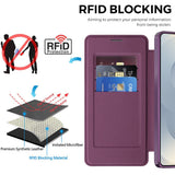 Husa de protectie Techsuit SmartMag Book compatibil cu Samsung Galaxy S26 Ultra, Mov
