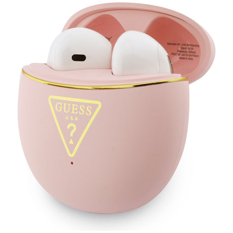 Casti In-ear, BT, TWS - Guess Script Print (GUTWSA15HETP) - Pink