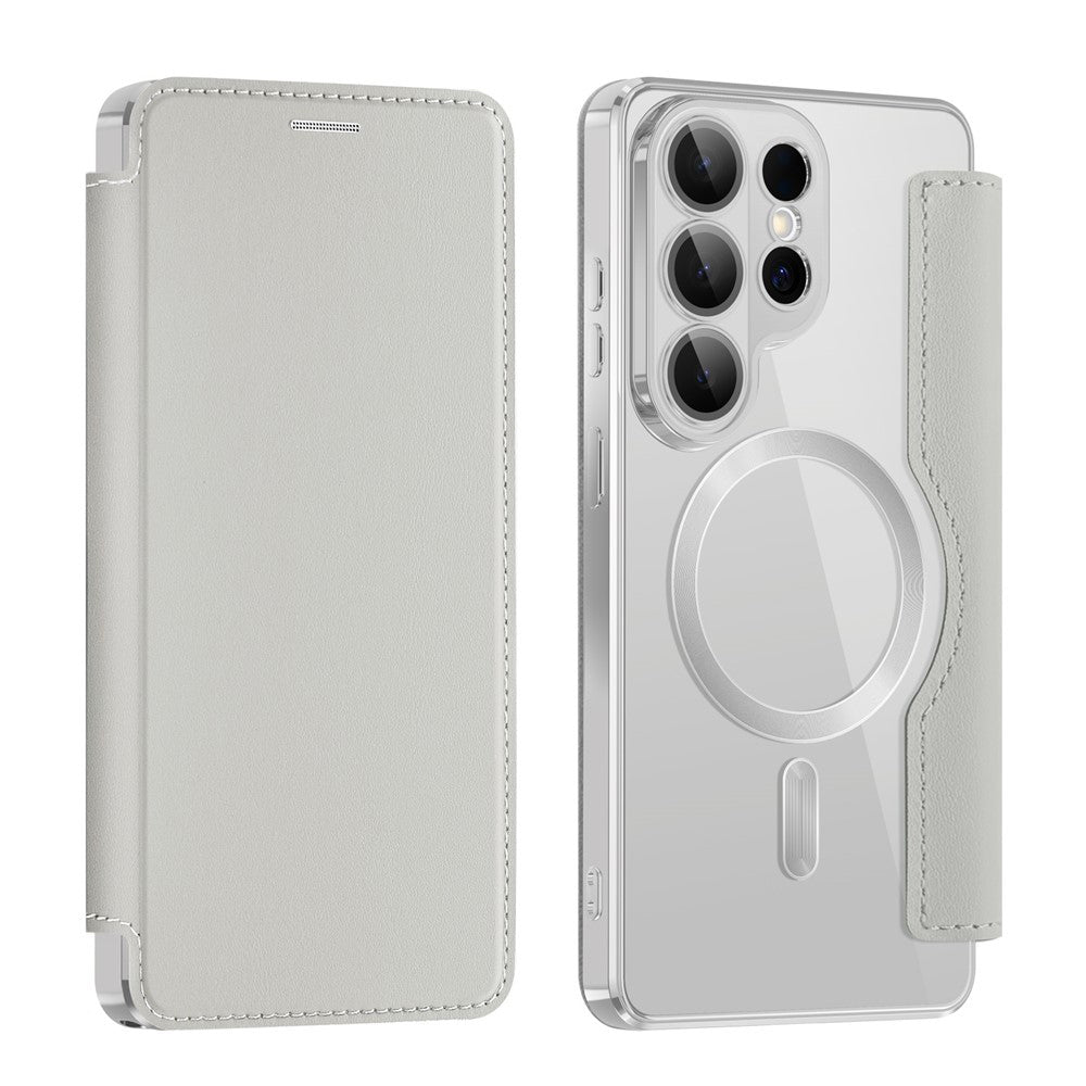 Husa de protectie Techsuit SmartMag Book compatibil cu Samsung Galaxy S26 Ultra, Gri