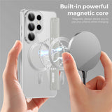 Husa de protectie Techsuit SmartMag Book compatibil cu Samsung Galaxy S26 Ultra, Gri