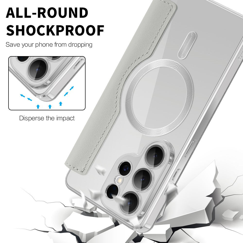 Husa de protectie Techsuit SmartMag Book compatibil cu Samsung Galaxy S26 Ultra, Gri