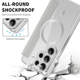 Husa de protectie Techsuit SmartMag Book compatibil cu Samsung Galaxy S26 Ultra, Gri