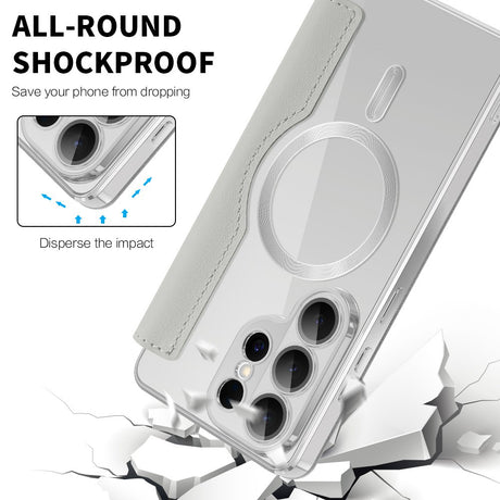 Husa de protectie Techsuit SmartMag Book compatibil cu Samsung Galaxy S26 Ultra, Gri