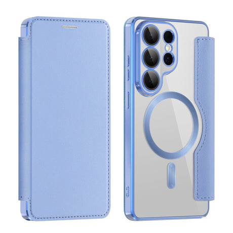Husa de protectie Techsuit SmartMag Book compatibil cu Samsung Galaxy S26 Ultra, Albastru Deschis