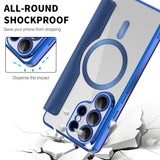 Husa de protectie Techsuit SmartMag Book compatibil cu Samsung Galaxy S26 Ultra, Albastru