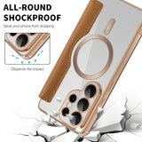 Husa de protectie Techsuit SmartMag Book compatibil cu Samsung Galaxy S26 Ultra, Maro