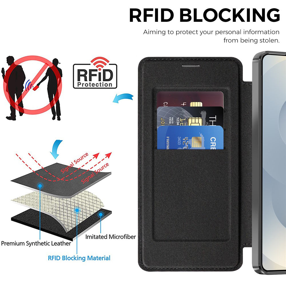 Husa de protectie Techsuit SmartMag Book compatibil cu Samsung Galaxy S26 Ultra, Negru