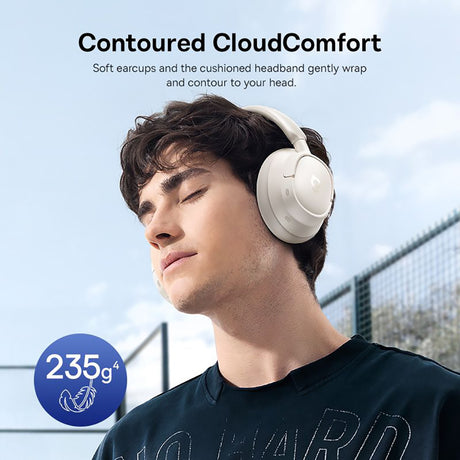 Casti Baseus Bass BH1 NC (A0203702), Bluetooth 6.0 ANC, Alb