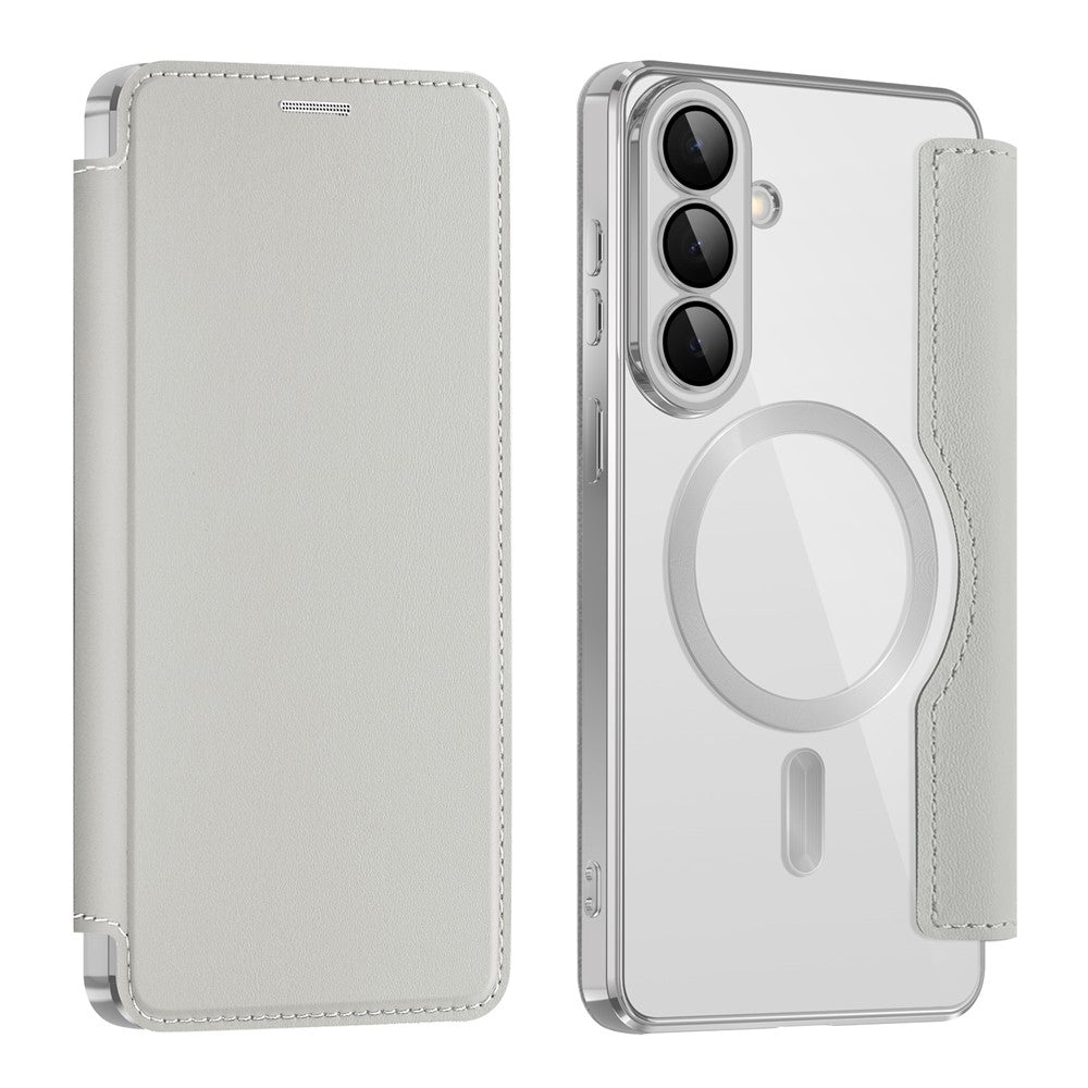 Husa de protectie Techsuit SmartMag Book compatibil cu Samsung Galaxy S26 Plus, Gri