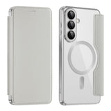 Husa de protectie Techsuit SmartMag Book compatibil cu Samsung Galaxy S26 Plus, Gri
