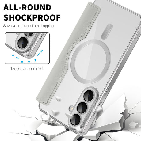Husa de protectie Techsuit SmartMag Book compatibil cu Samsung Galaxy S26 Plus, Gri