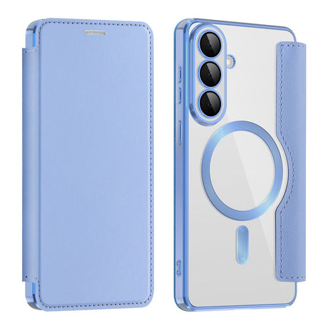 Husa de protectie Techsuit SmartMag Book compatibil cu Samsung Galaxy S26 Plus, Albastru Deschis