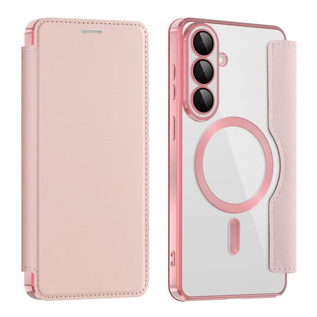 Husa de protectie Techsuit SmartMag Book compatibil cu Samsung Galaxy S26 Plus, Roz
