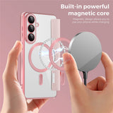 Husa de protectie Techsuit SmartMag Book compatibil cu Samsung Galaxy S26 Plus, Roz