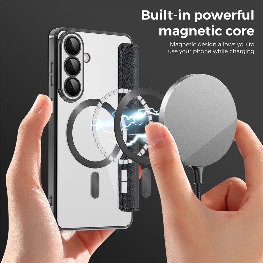 Husa de protectie Techsuit SmartMag Book compatibil cu Samsung Galaxy S26 Plus, Negru