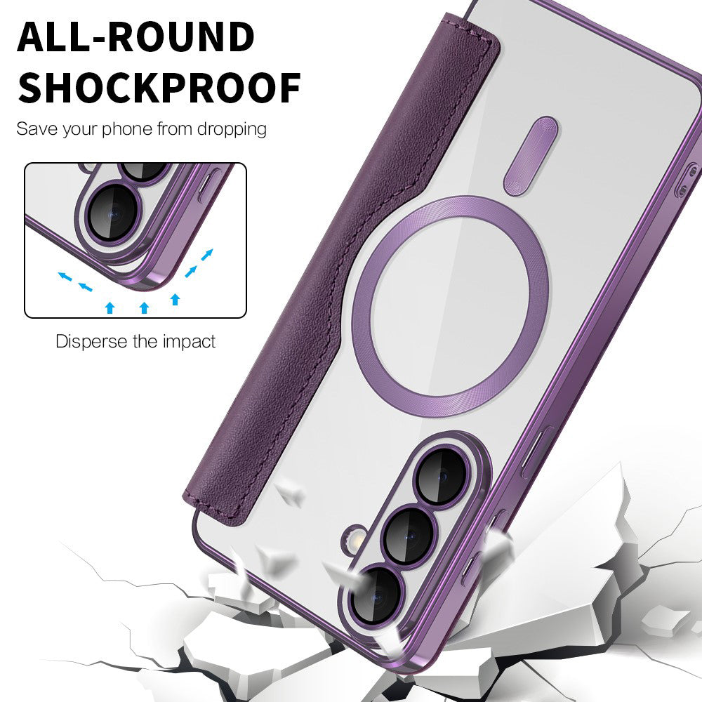 Husa de protectie Techsuit SmartMag Book compatibil cu Samsung Galaxy S26, Mov