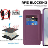 Husa de protectie Techsuit SmartMag Book compatibil cu Samsung Galaxy S26, Mov