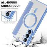 Husa de protectie Techsuit SmartMag Book compatibil cu Samsung Galaxy S26, Albastru Deschis