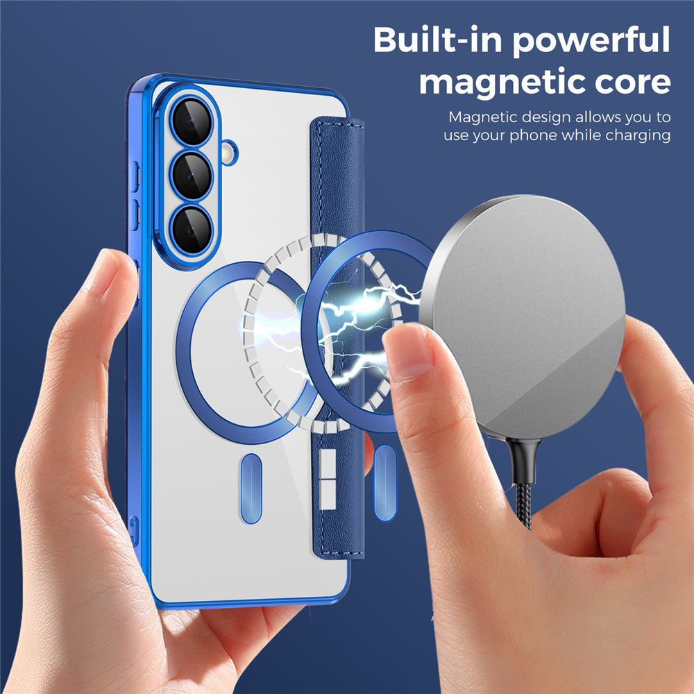 Husa de protectie Techsuit SmartMag Book compatibil cu Samsung Galaxy S26, Albastru