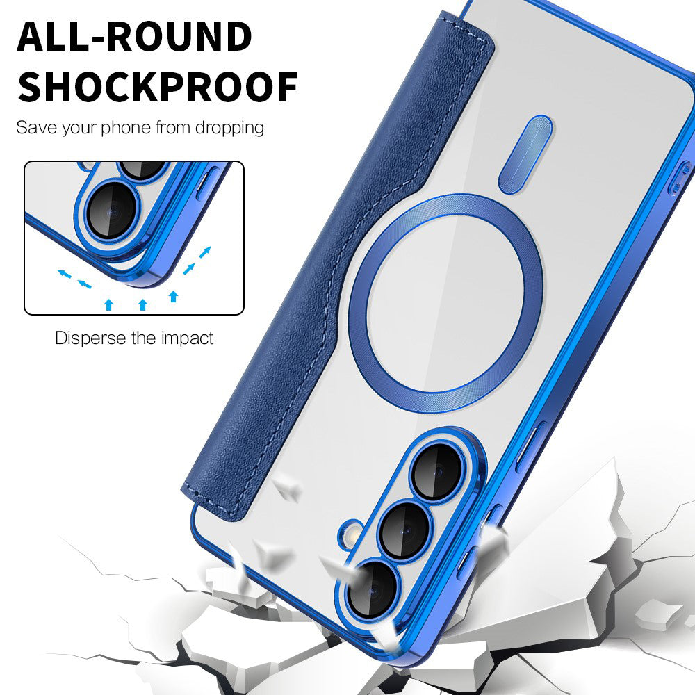 Husa de protectie Techsuit SmartMag Book compatibil cu Samsung Galaxy S26, Albastru
