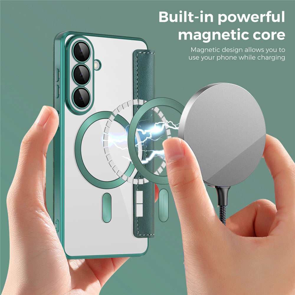 Husa de protectie Techsuit SmartMag Book compatibil cu Samsung Galaxy S26, Verde