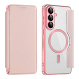 Husa de protectie Techsuit SmartMag Book compatibil cu Samsung Galaxy S26, Roz