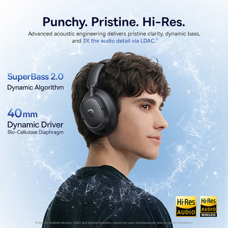 Casti Baseus Bass BH1 NC (A0203703), Bluetooth 6.0 ANC, Negru