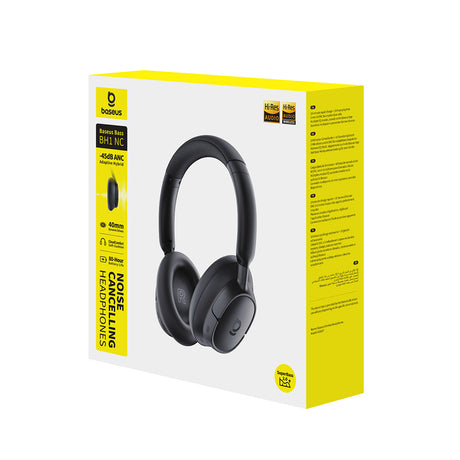 Casti Baseus Bass BH1 NC (A0203703), Bluetooth 6.0 ANC, Negru