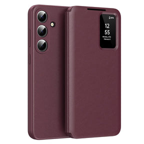 Husa de protectie Techsuit SmartView Series compatibil cu Samsung Galaxy S26 Plus, Rosu
