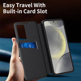 Husa de protectie Techsuit SmartView Series compatibil cu Samsung Galaxy S26 Plus, Negru