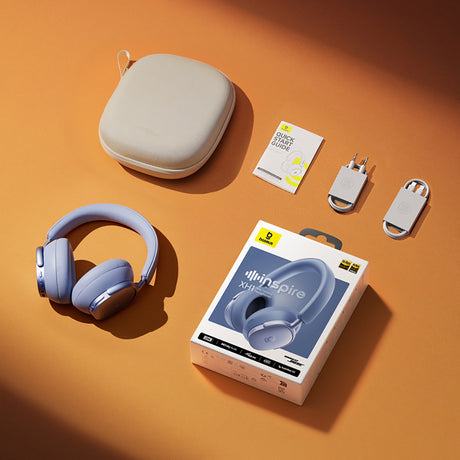 Casti Wireless Baseus Inspire XH1 (A0203601), Bluetooth 6.1, ANC, Albastru