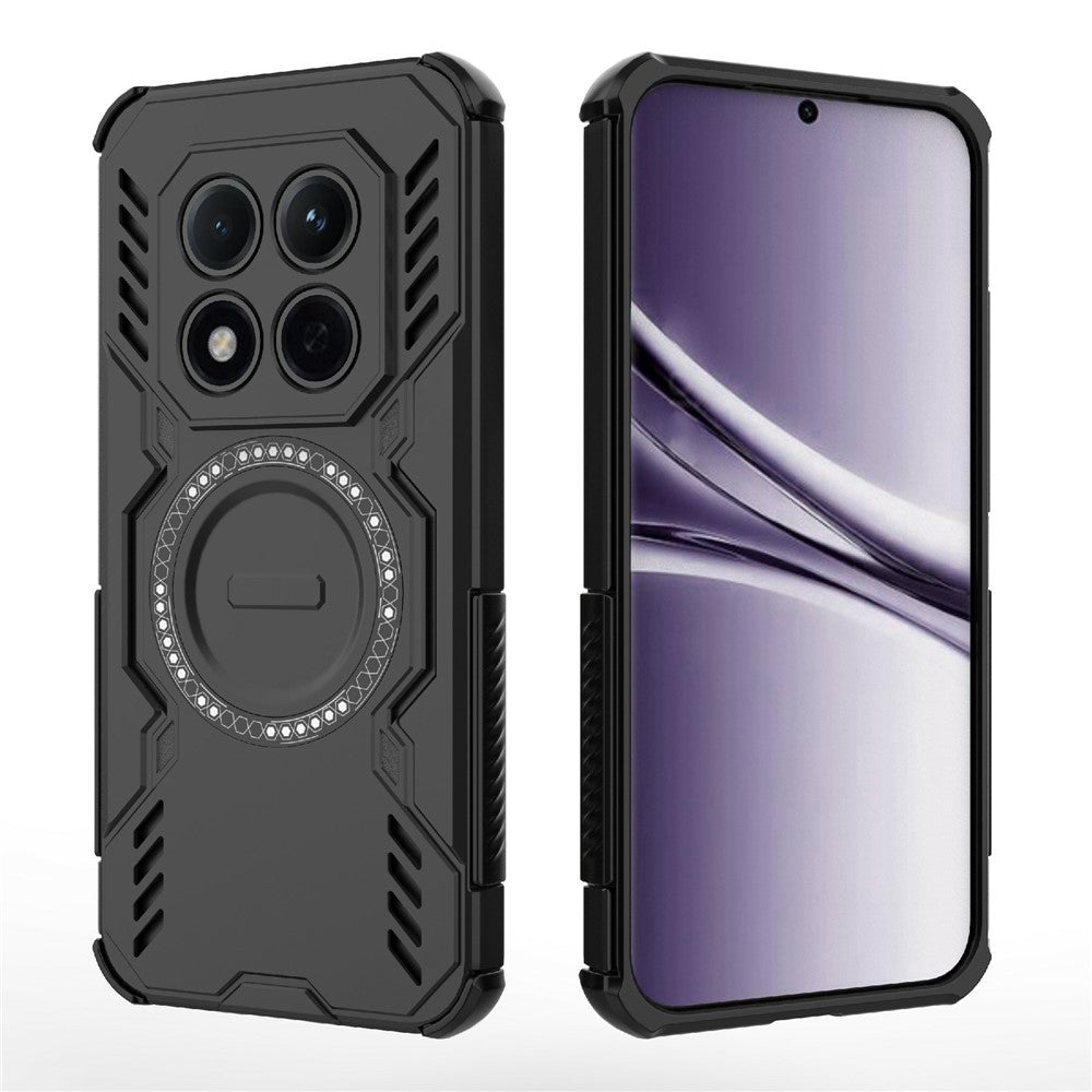 Husa de protectie Techsuit ArmorMag compatibil cu Xiaomi Redmi Note 15 Pro+ 5G / Poco M8 Pro 5G, Negru