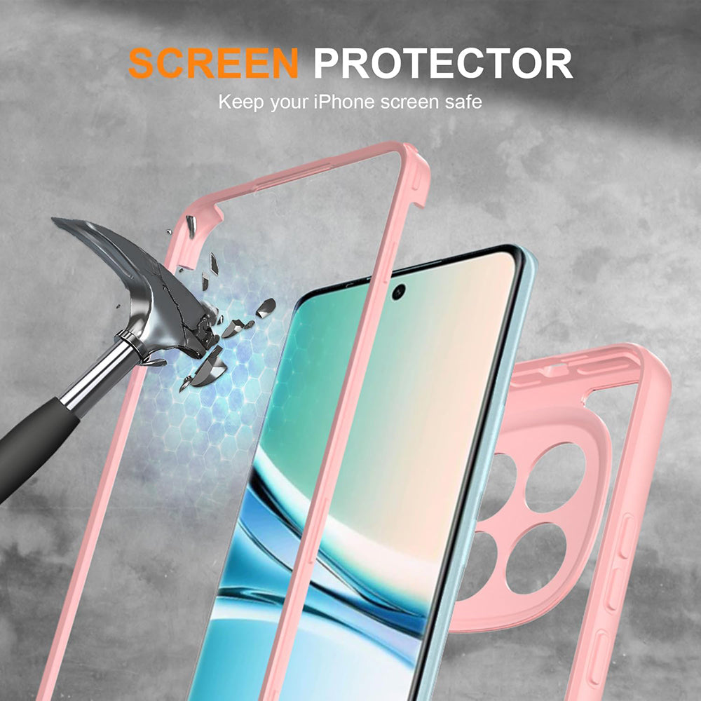 Folie de protectie Techsuit ColorVerse 360 Series + compatibil cu Xiaomi Redmi Note 15 5G / Poco M8 5G, Roz