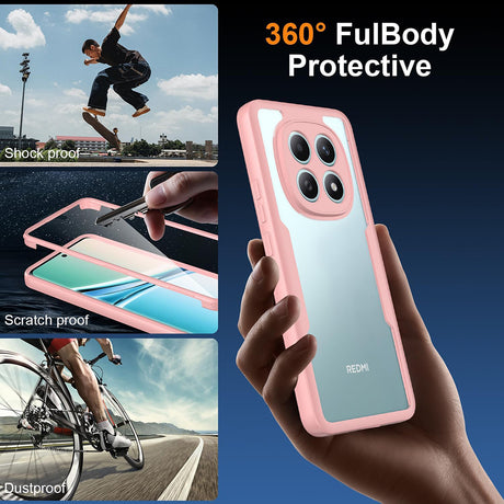 Folie de protectie Techsuit ColorVerse 360 Series + compatibil cu Xiaomi Redmi Note 15 5G / Poco M8 5G, Roz