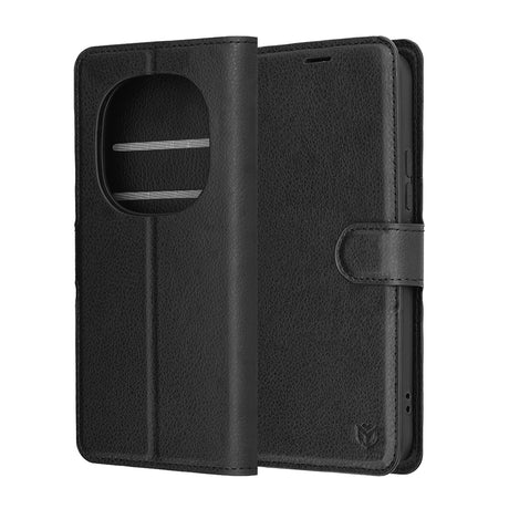 Husa de protectie Techsuit Leather Folio compatibil cu Xiaomi Redmi Note 15 Pro+ 5G / Poco M8 Pro 5G, Negru