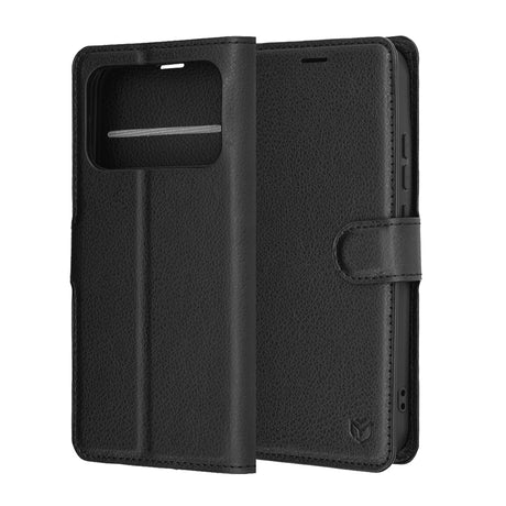 Husa de protectie Techsuit Leather Folio compatibil cu Xiaomi Poco F8 Pro, Negru