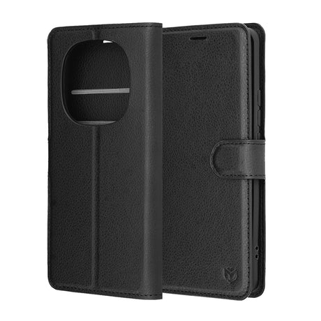 Husa de protectie Techsuit Leather Folio compatibil cu Xiaomi Redmi Note 15 5G / Note 15 4G / Poco M8 5G, Negru