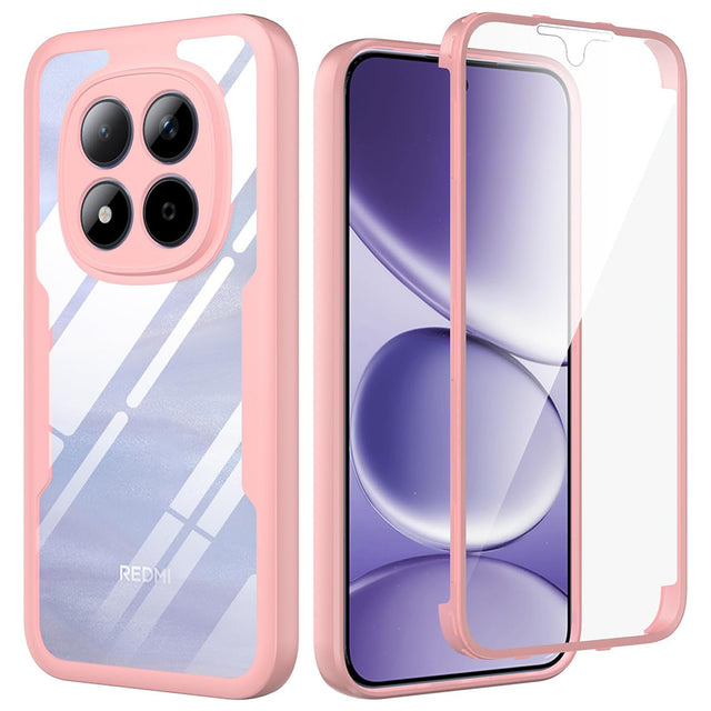 Folie de protectie Techsuit ColorVerse 360 Series + compatibil cu Xiaomi Redmi Note 15 Pro 5G, Roz