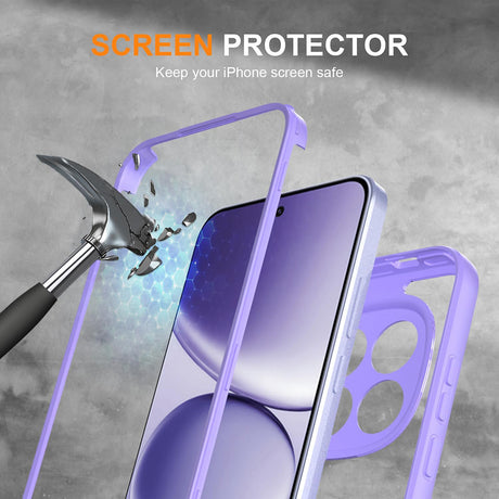 Folie de protectie Techsuit ColorVerse 360 Series + compatibil cu Xiaomi Redmi Note 15 Pro+ 5G / Poco M8 Pro 5G, Mov