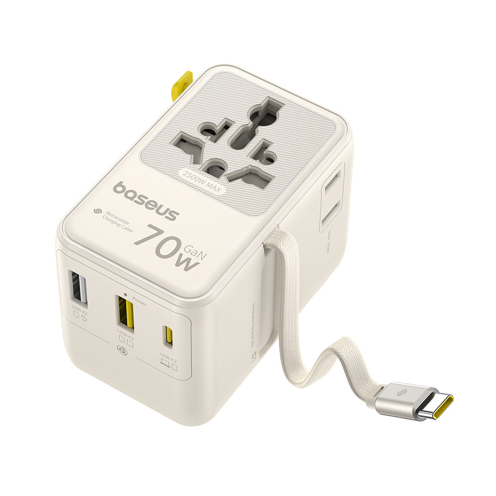 Adaptor Baseus EnerCore CG11 (E0307E01), 2AC+2U+2C 70W, Alb