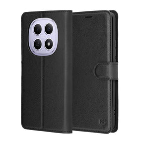 Husa de protectie Techsuit Leather Folio compatibil cu Xiaomi Redmi Note 15 5G / Note 15 4G / Poco M8 5G, Negru