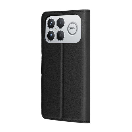 Husa de protectie Techsuit Leather Folio compatibil cu Xiaomi Poco F8 Ultra, Negru